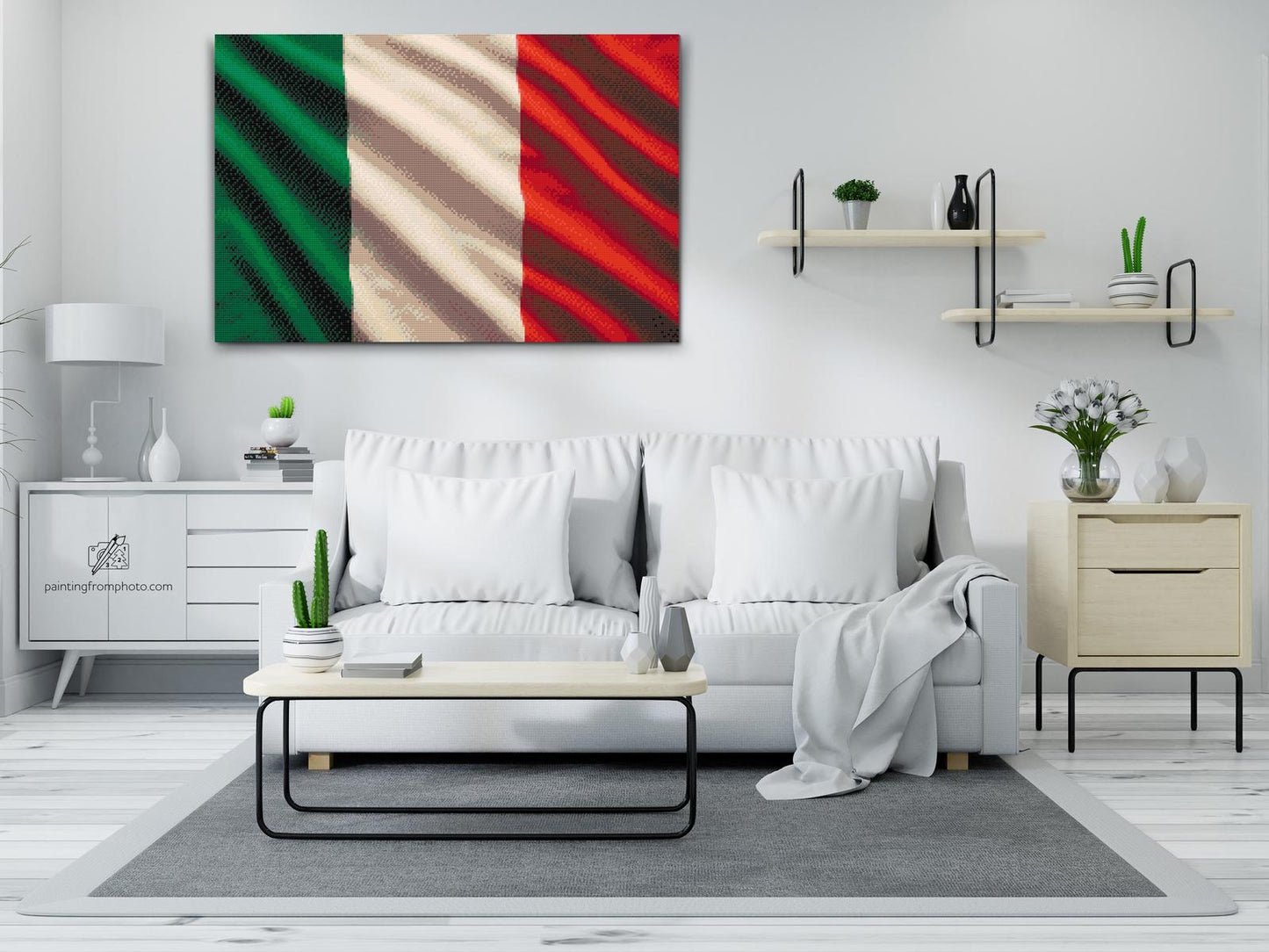 Diamond Paint - Italiensk flag