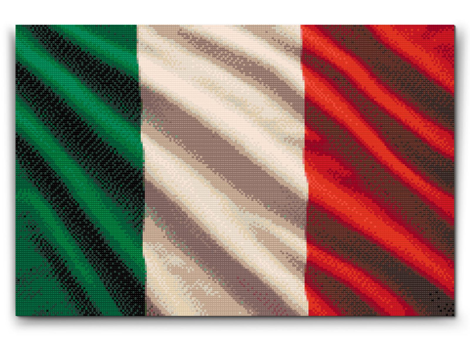 Diamond Paint - Italiensk flag