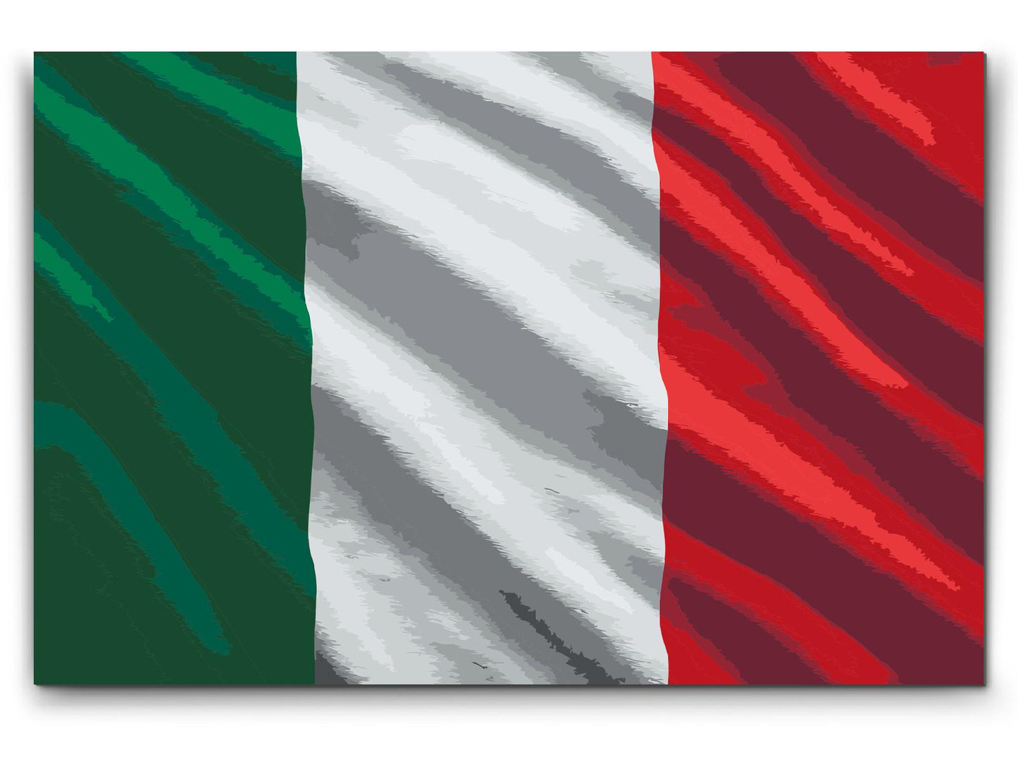 Paint by number - Italiensk flag