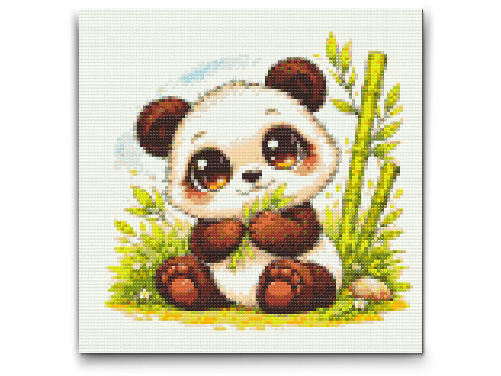 Diamond Paint - Panda med Store Øjne