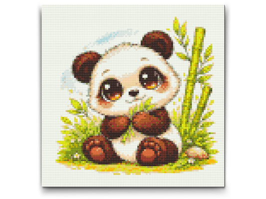 Diamond Paint - Panda med Store Øjne