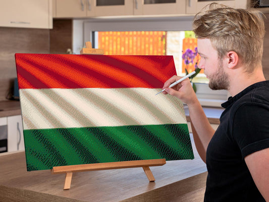 Diamond Paint - Ungarsk flag