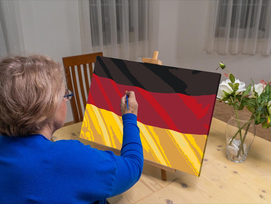Paint by number - Tysk flag