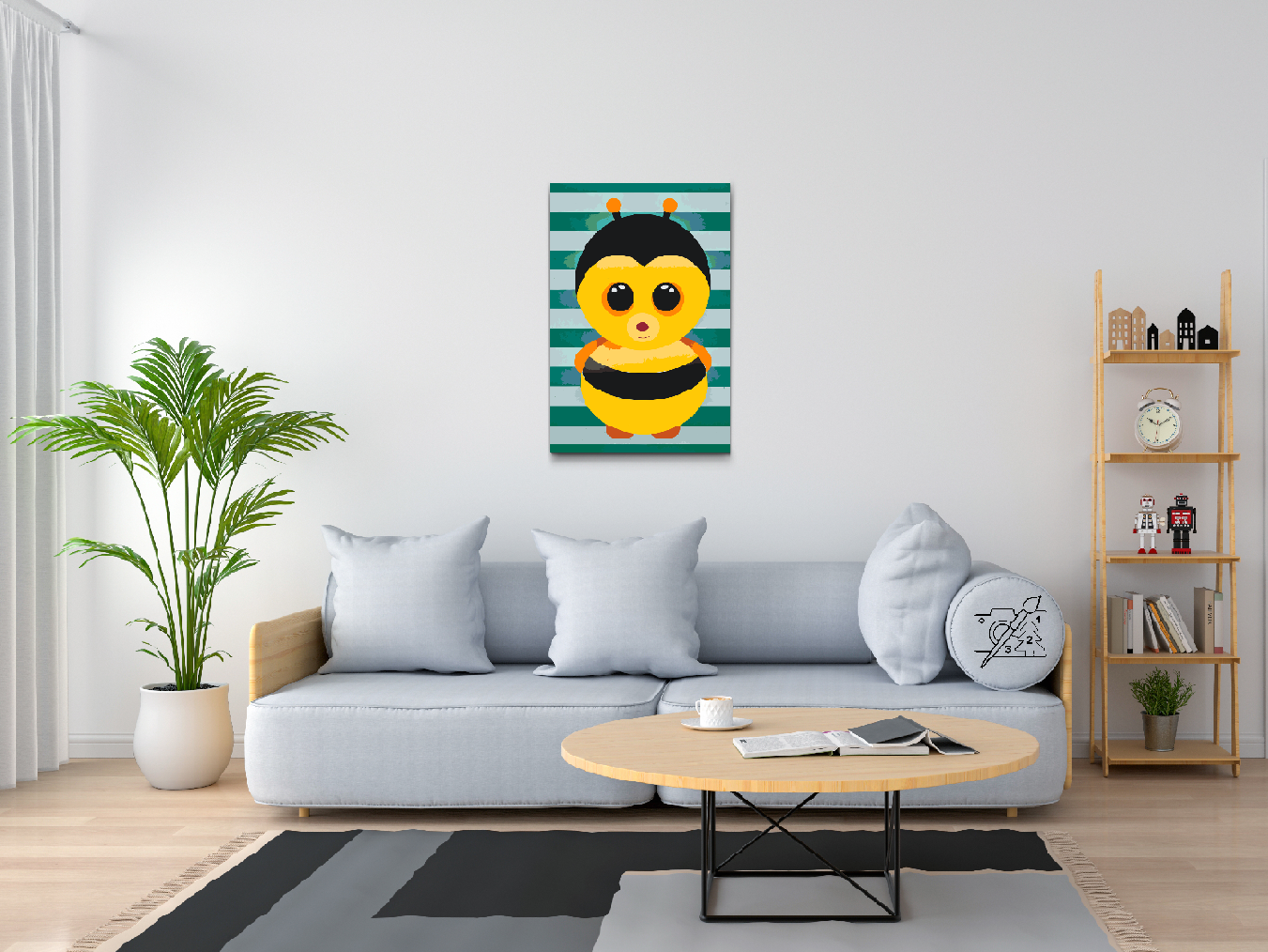 Paint by number - Bi fra plakat