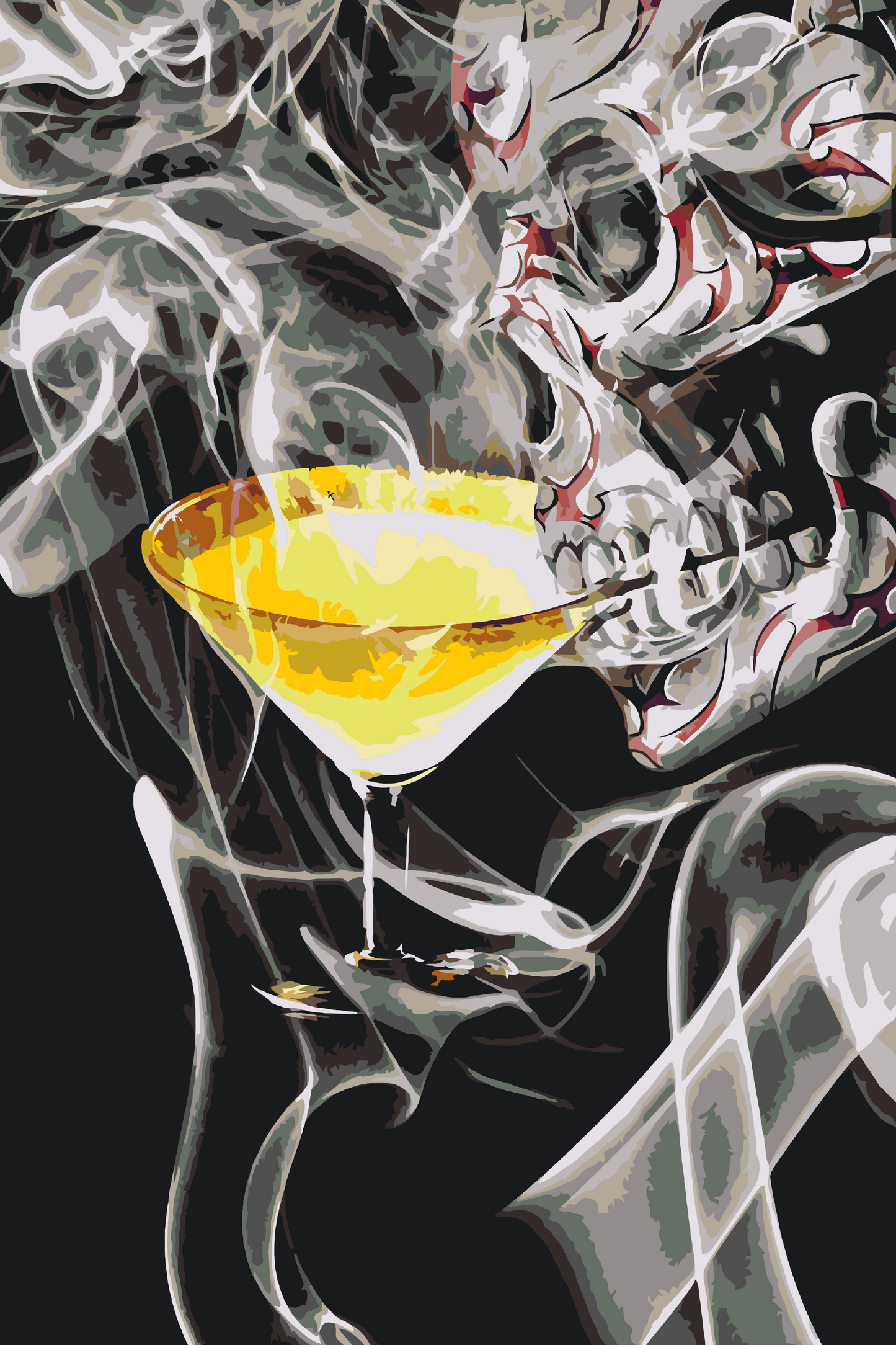 Paint by number - Død Martini