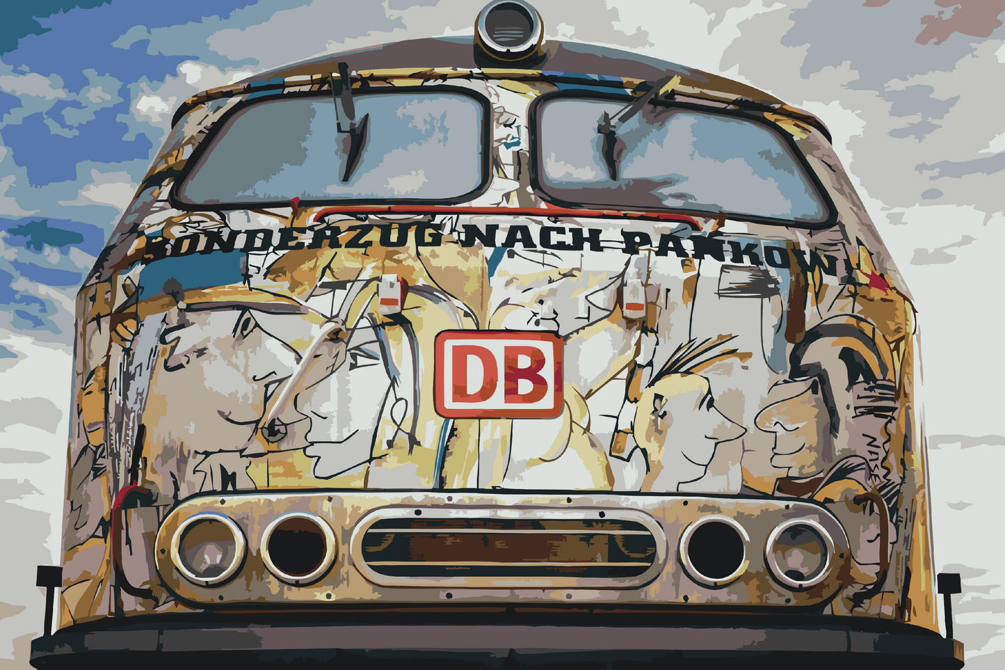 Paint by number - Deutsche Bahn-tog