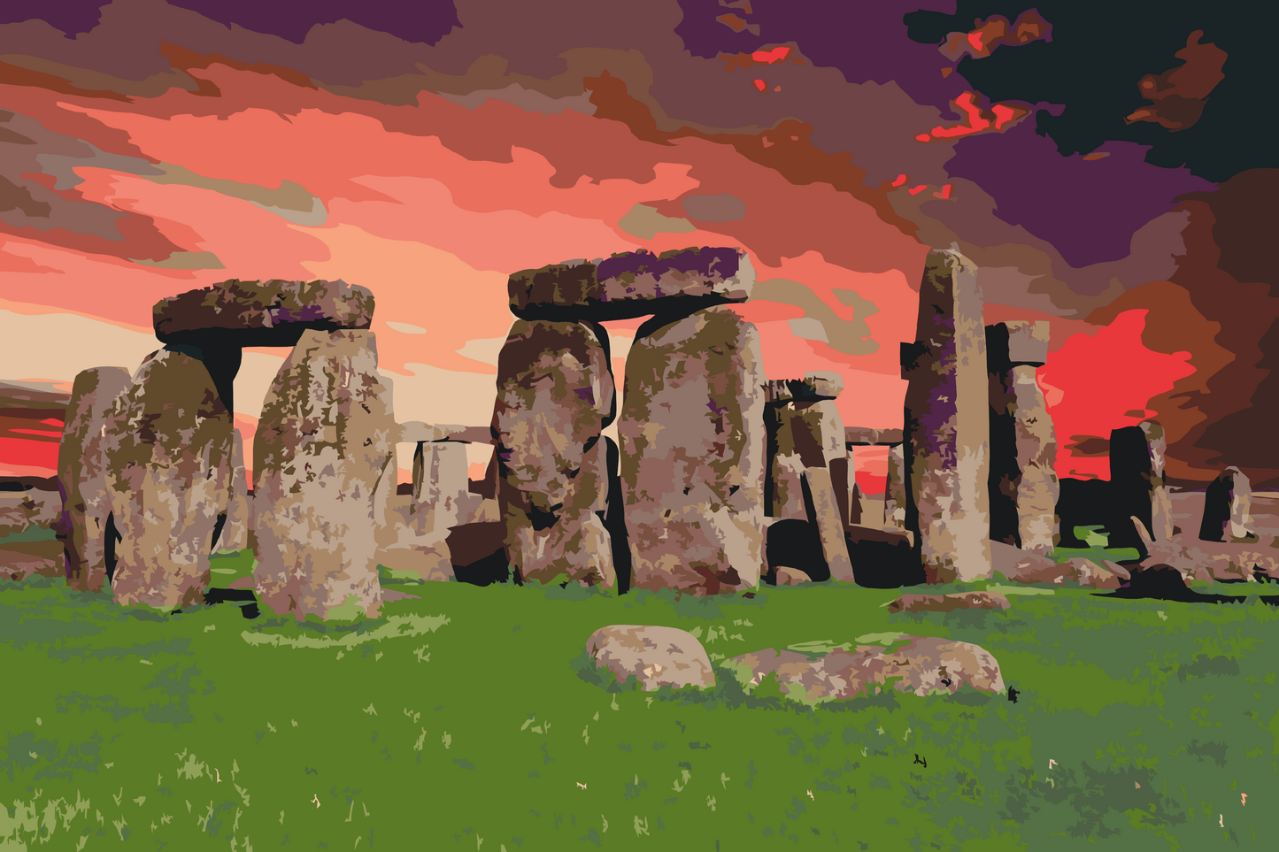 Paint by number - Stonehenge