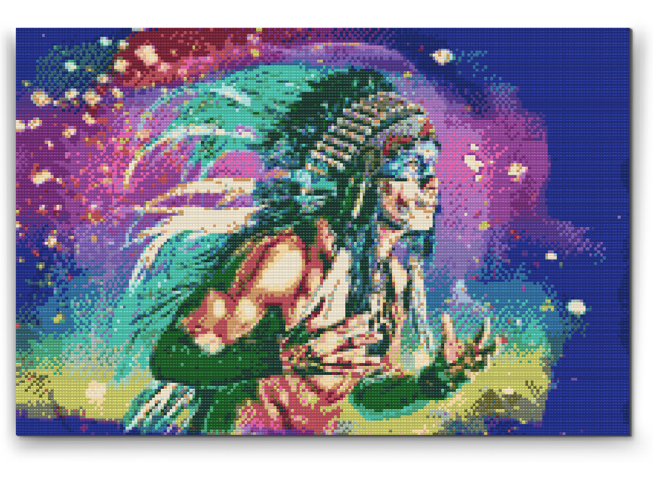 Diamond Paint - Farvet indianer