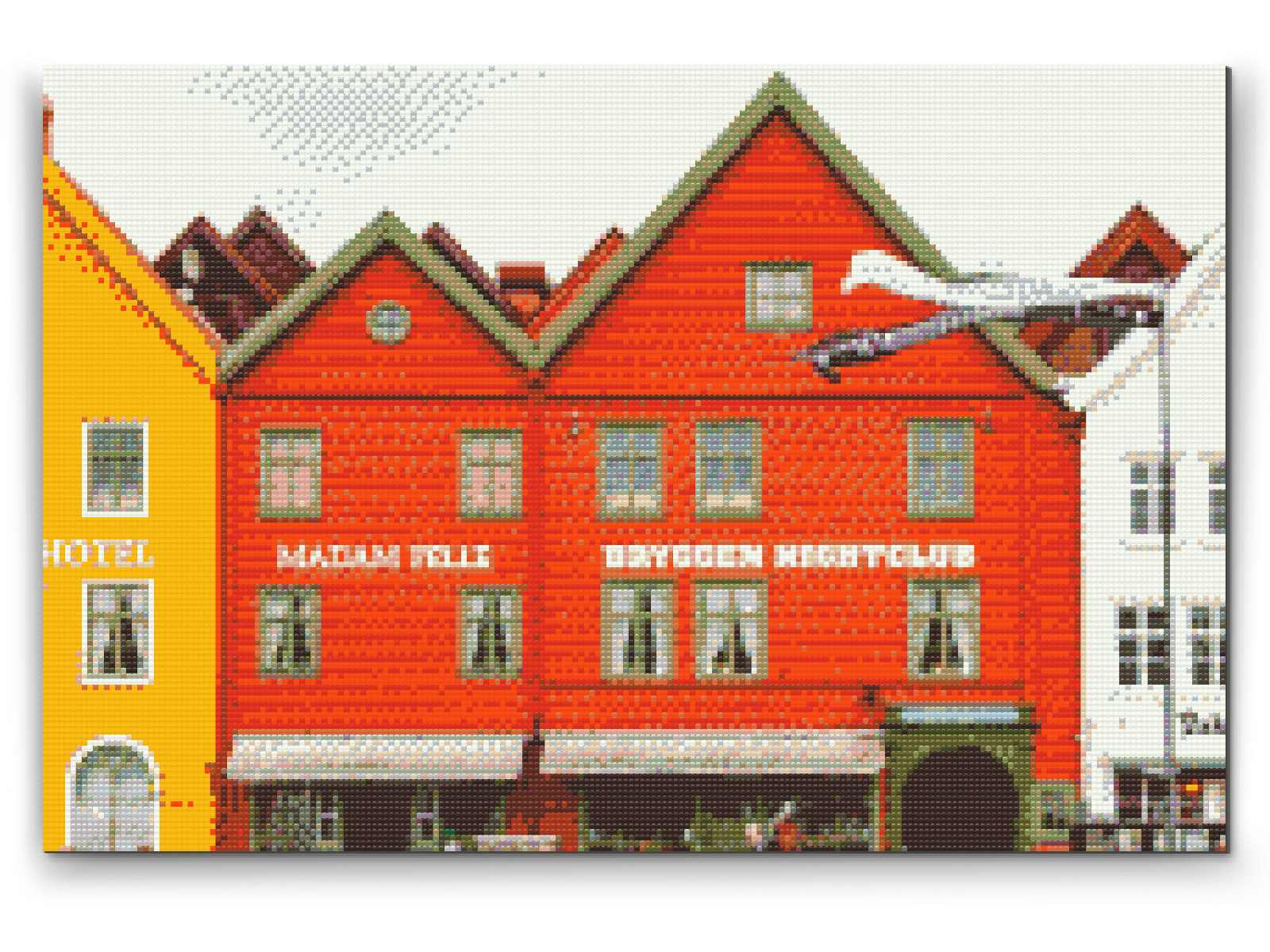 Diamond Paint - Bryggen, Norge