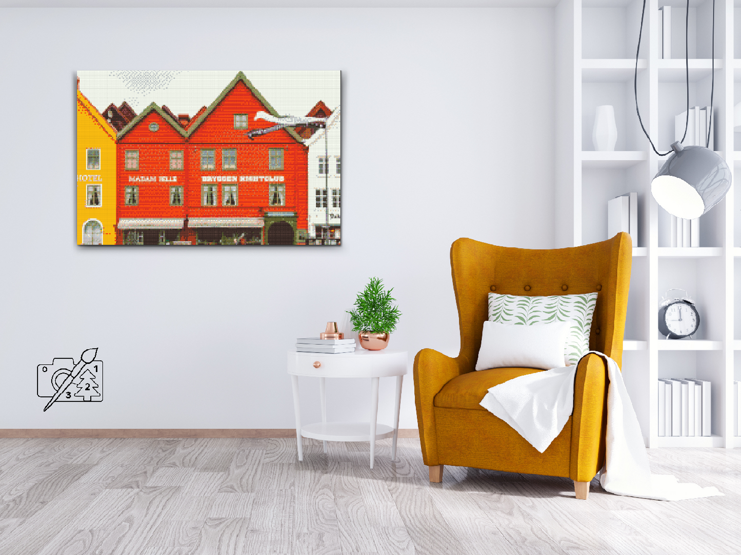 Diamond Paint - Bryggen, Norge
