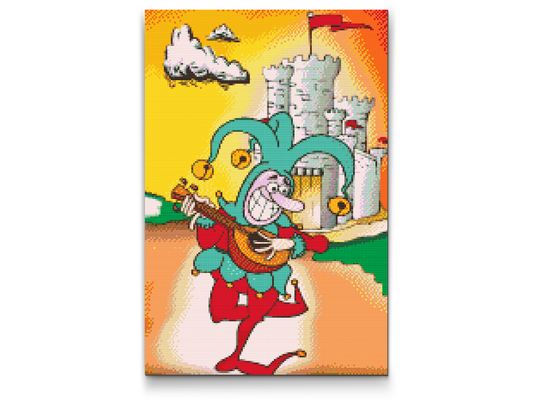 Diamond Paint - Nar, der spiller banjo