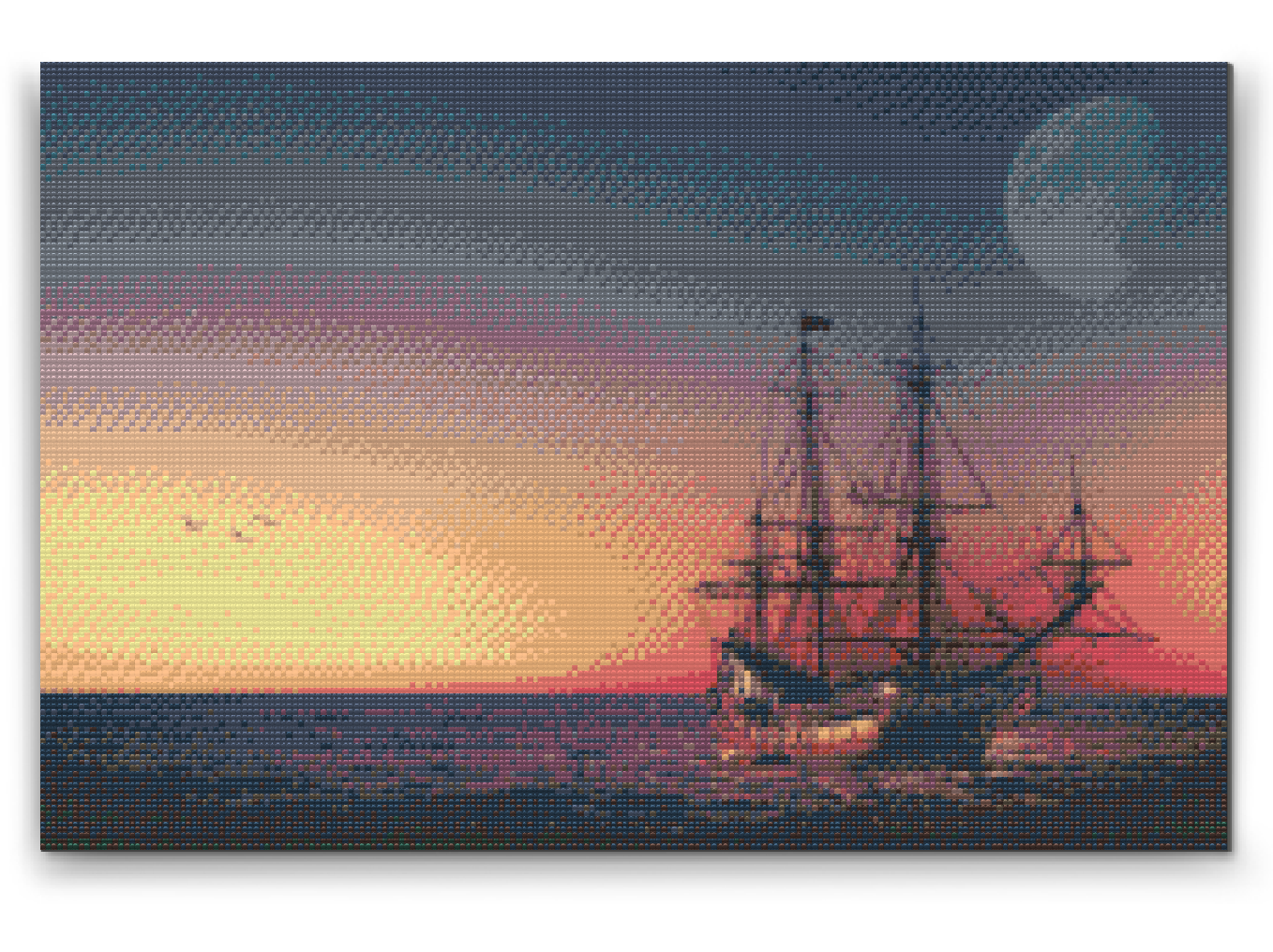 Diamond Paint - Sejlads ved solnedgang