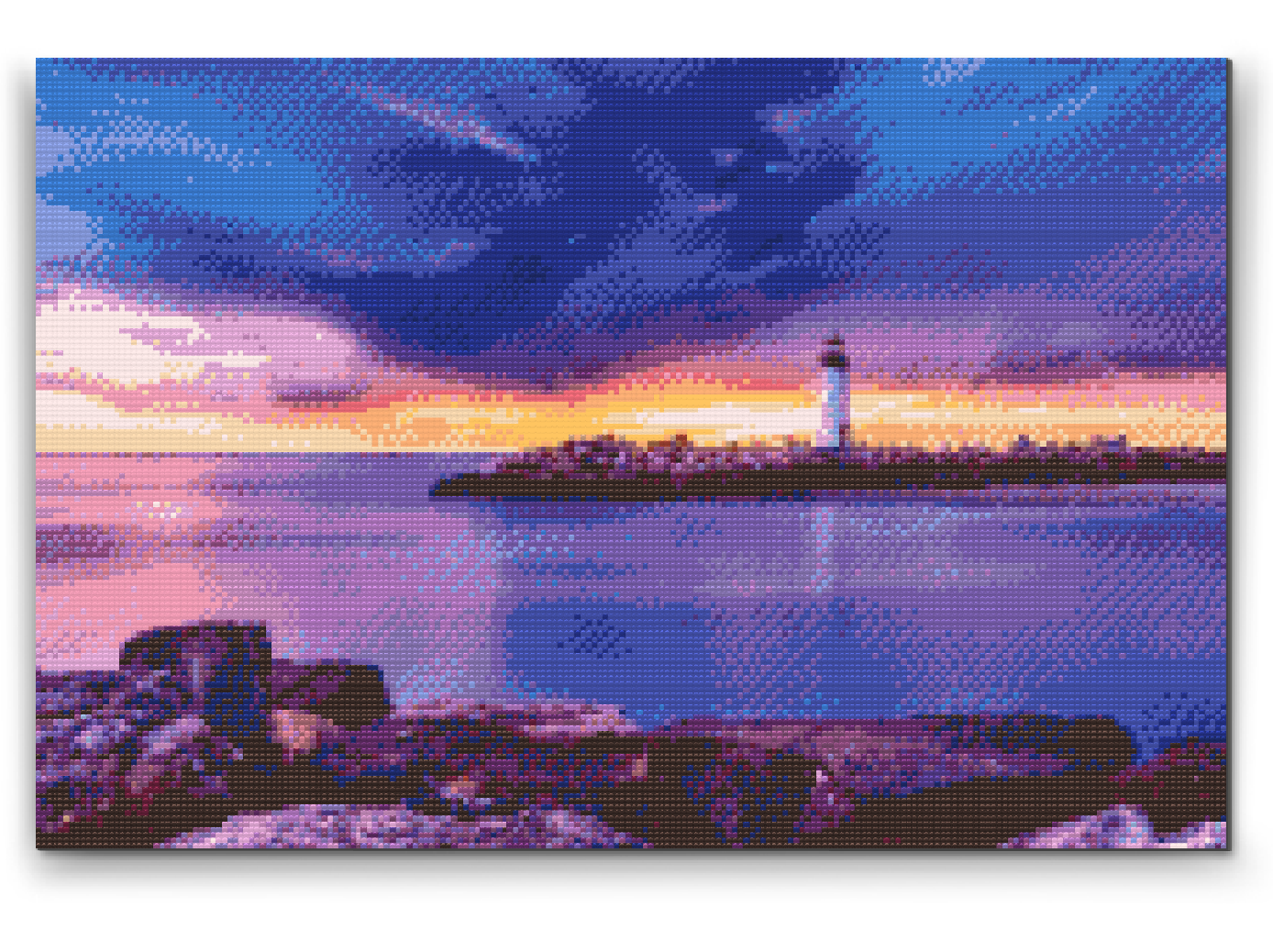 Diamond Paint - Fyrtårn i Santa Cruz