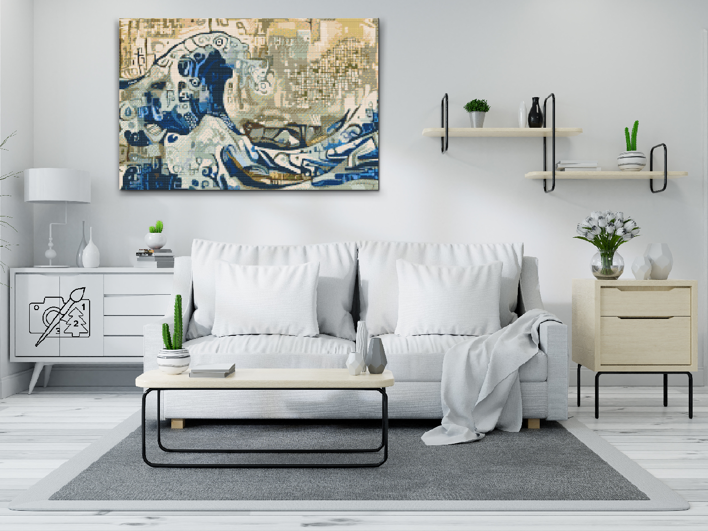 Diamond Paint - Bølge i havet