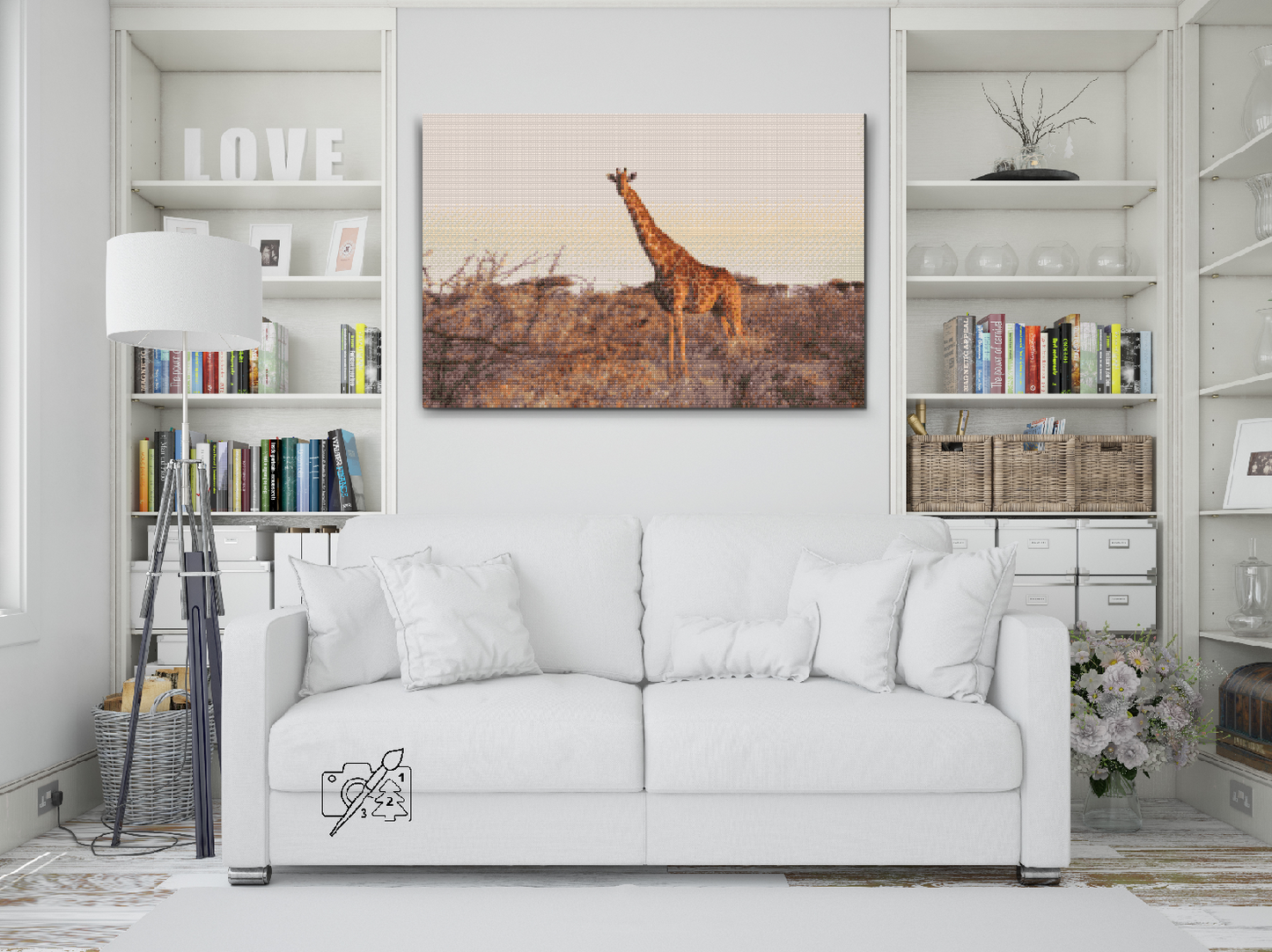 Diamond Paint - Giraf i naturen