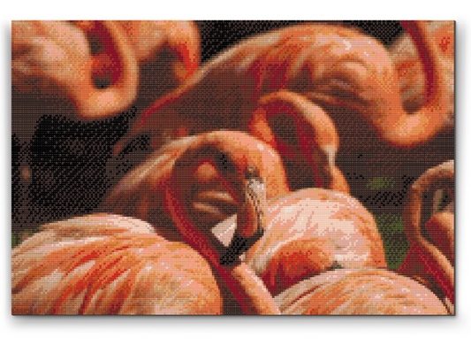 Diamond Paint - Flamingos 2