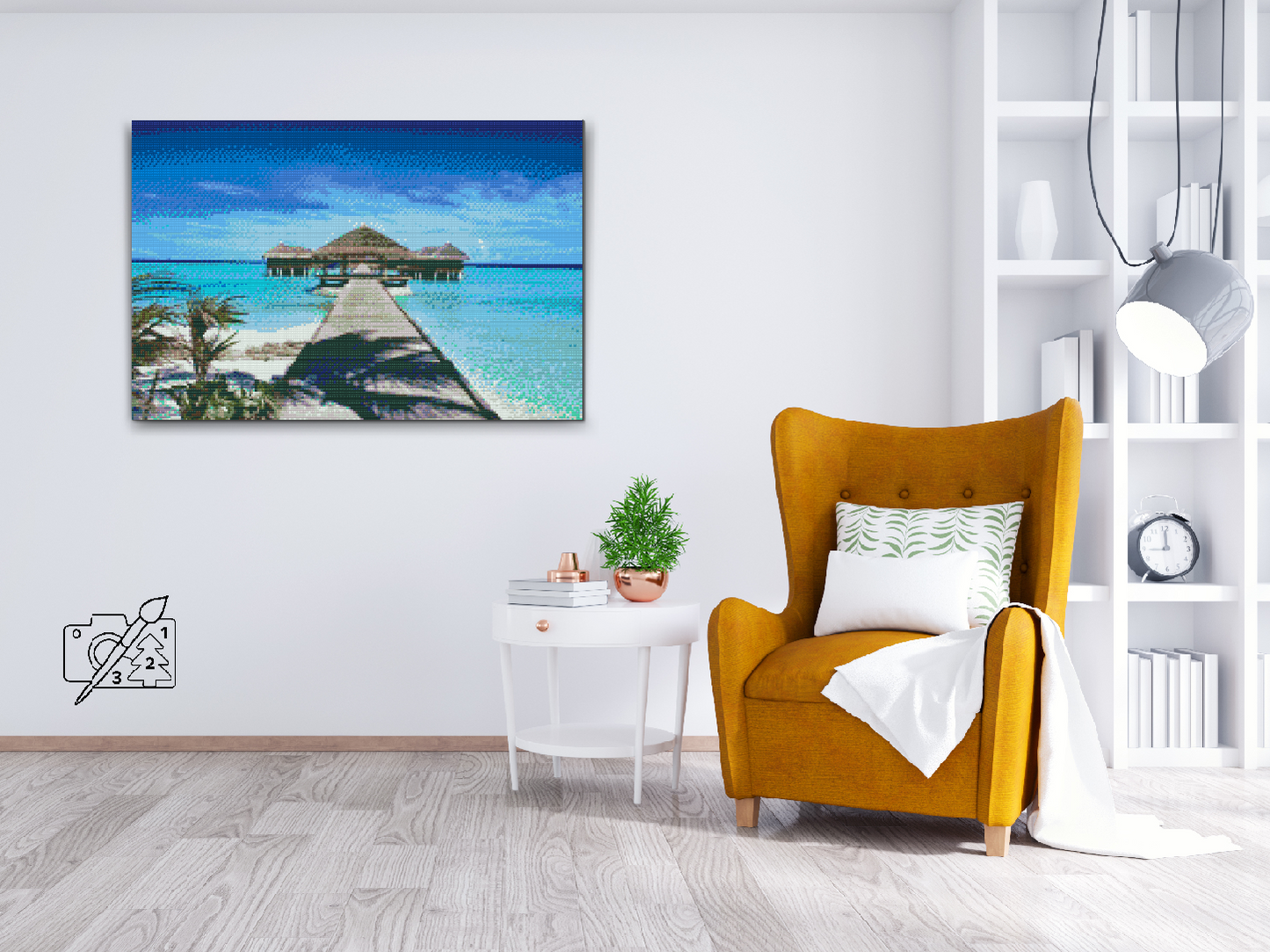 Diamond Paint - Hvile ved havet