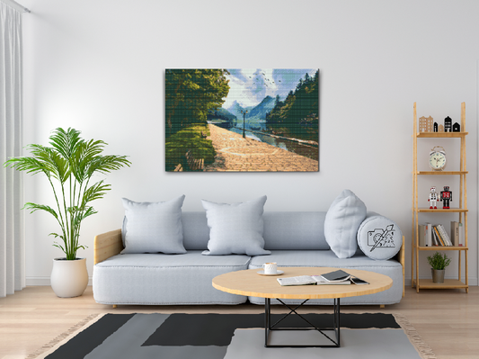 Diamond Paint - Park ved floden