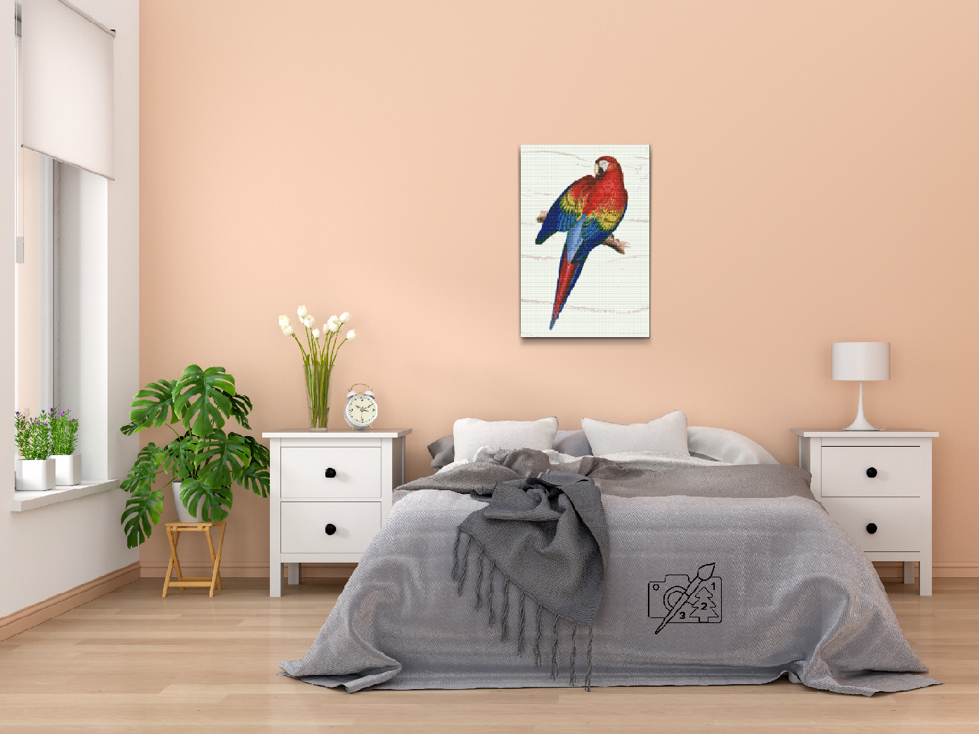 Diamond Paint - Vintage Parrot 2
