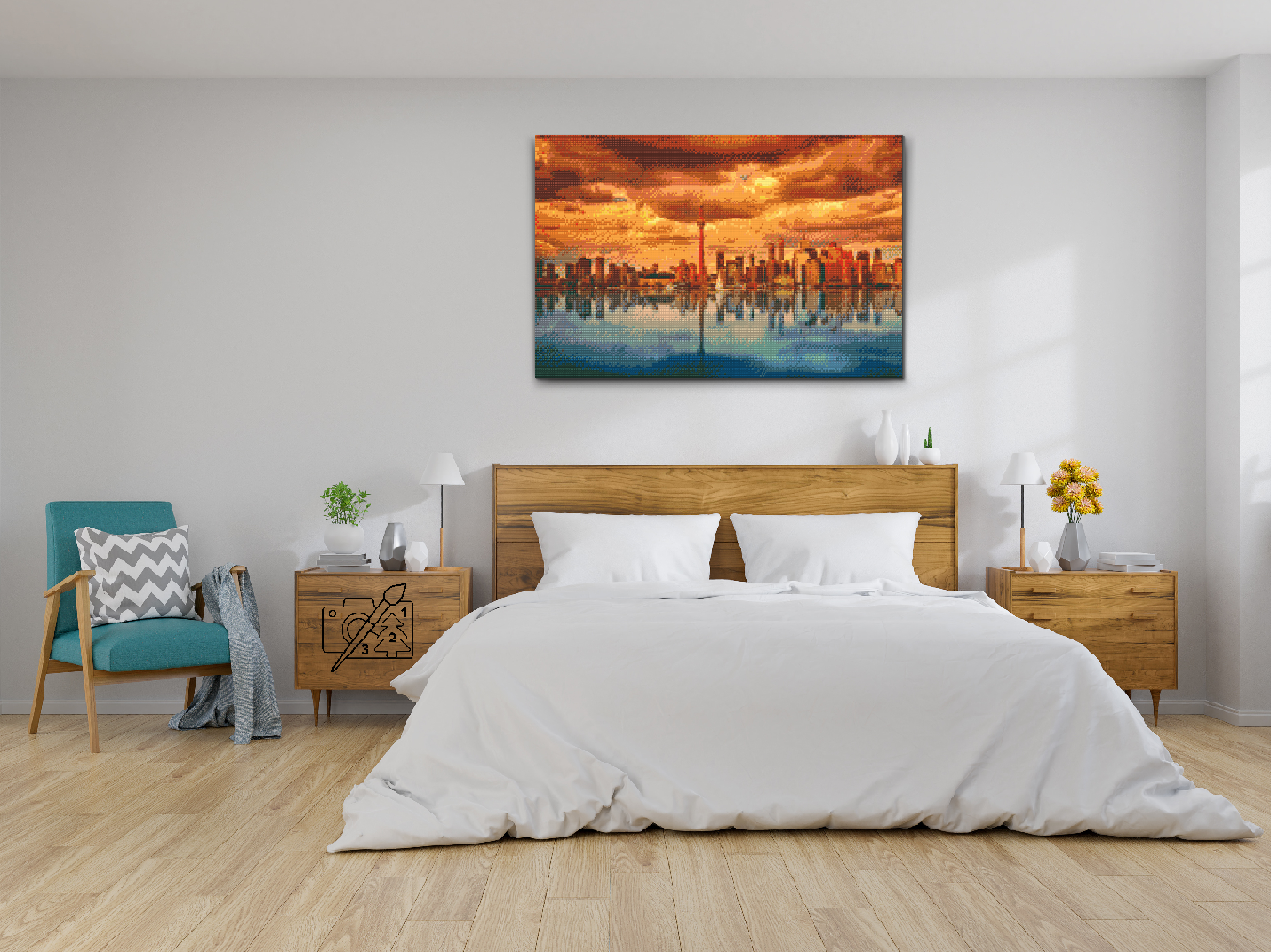 Diamond Paint - Toronto ved skumring