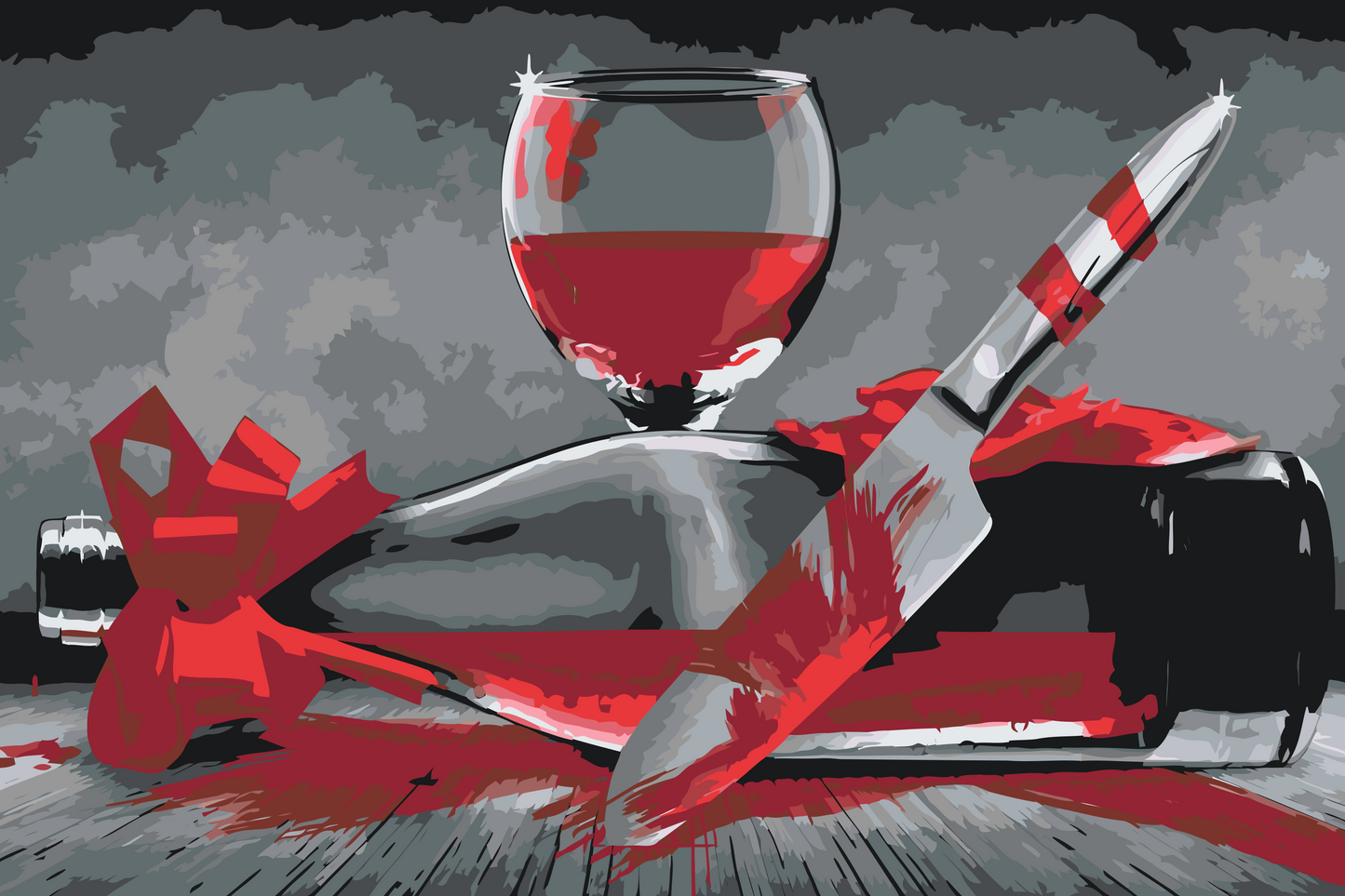 Paint by number - Forbandede vin