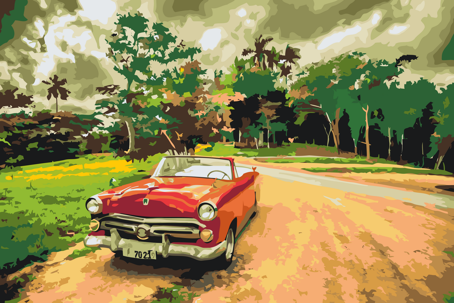 Paint by number - Tur i Cabriolet