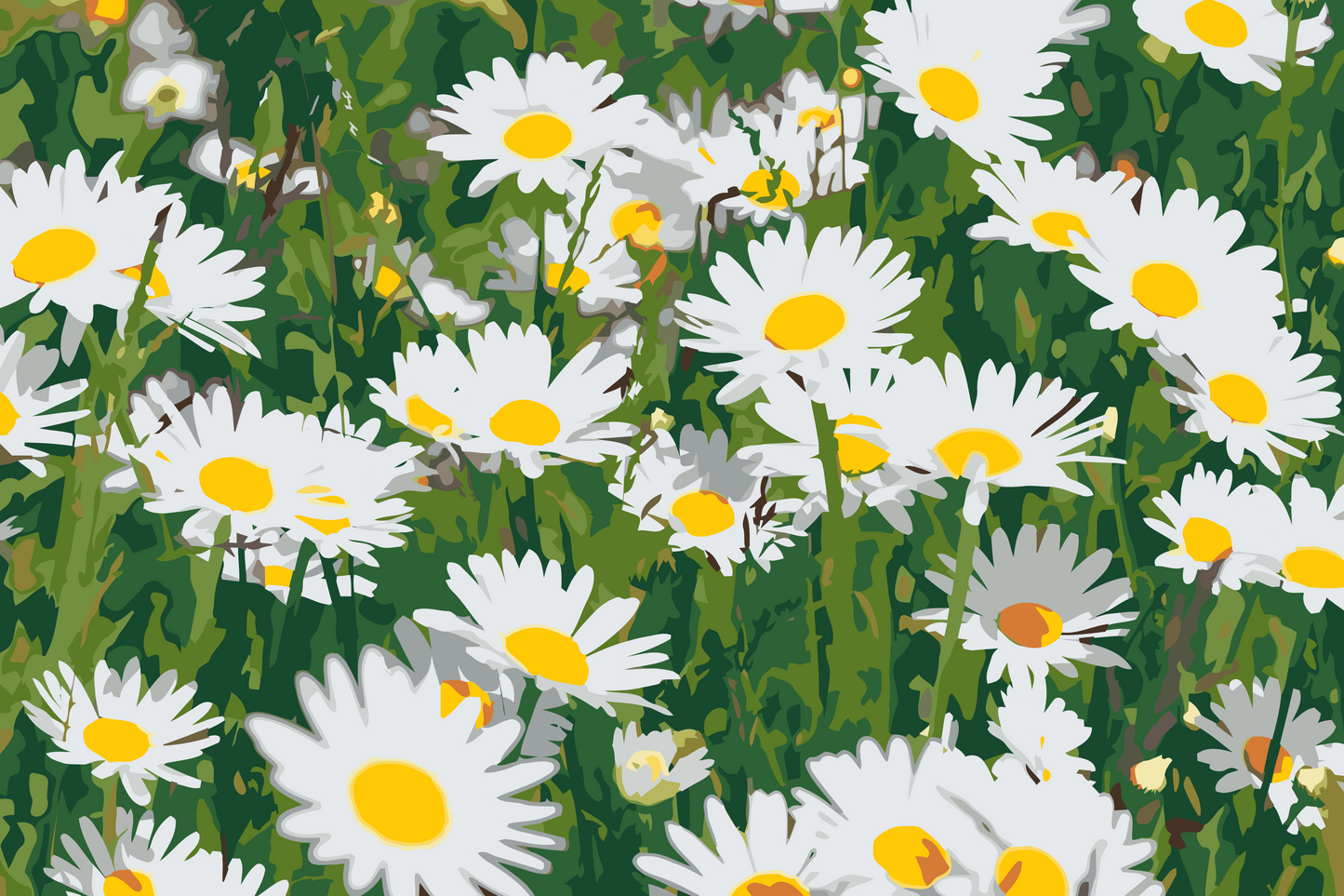 Paint by number - Margueritter på engen