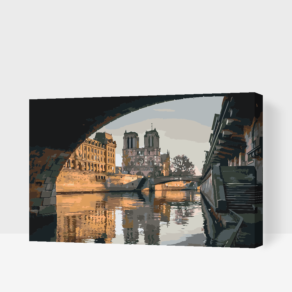 Paint by number - Katedralen Notre-Dame
