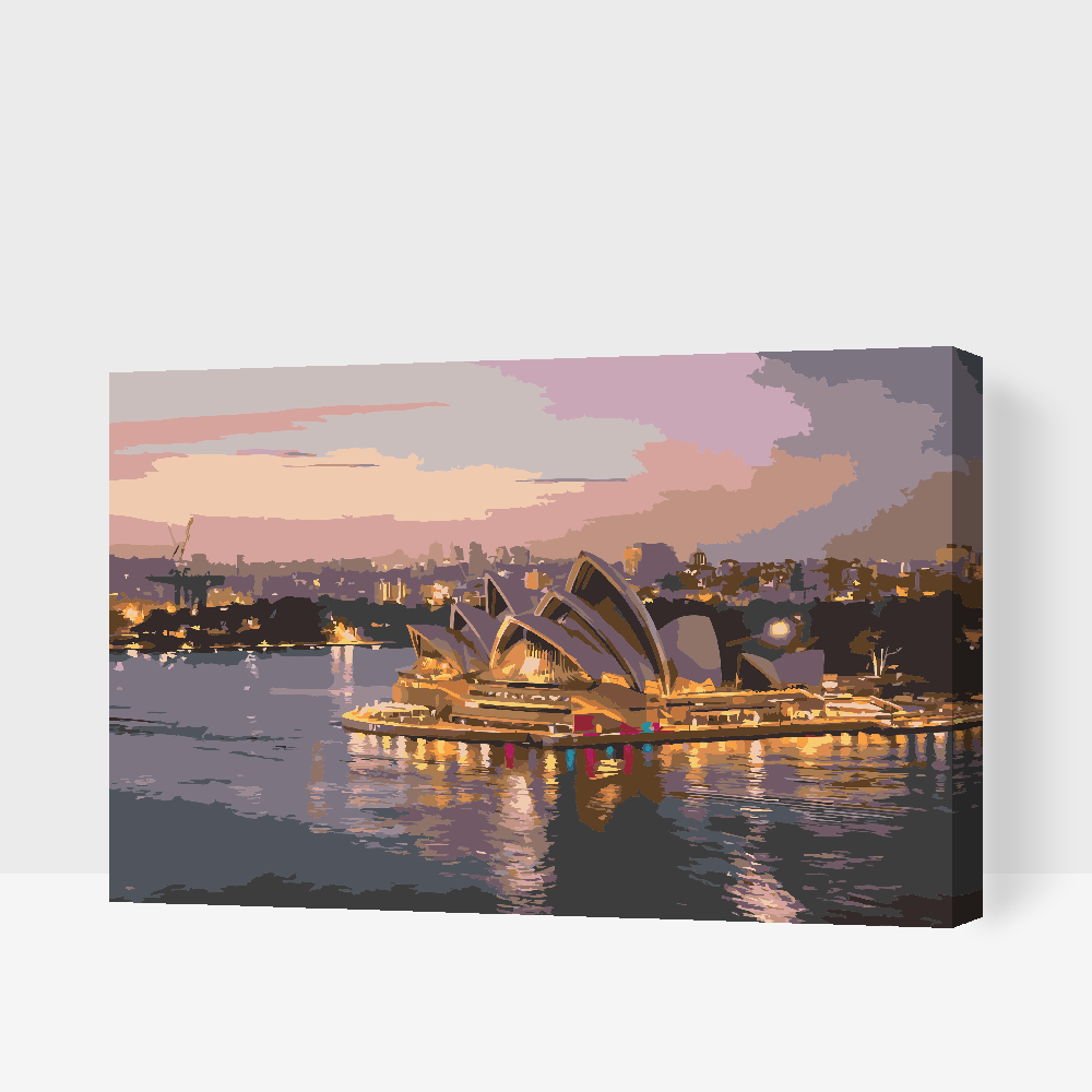 Paint by number - Night Sydney Opera House