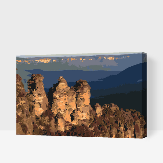Paint by number - Blue Mountains, Australien