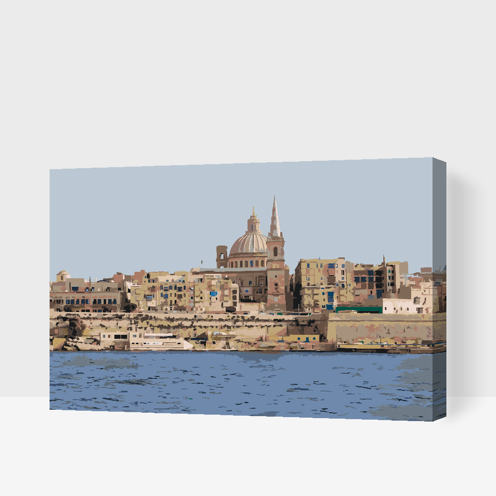 Paint by number - Valletta, Malta