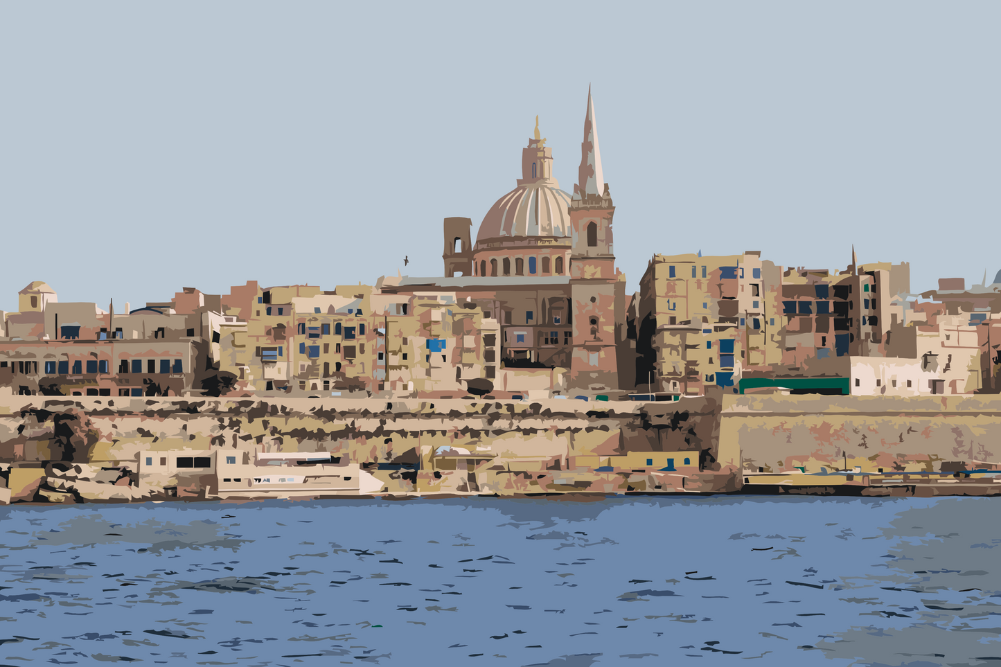 Paint by number - Valletta, Malta