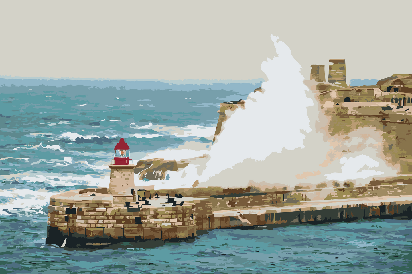 Paint by number - Valletta, Malta 2