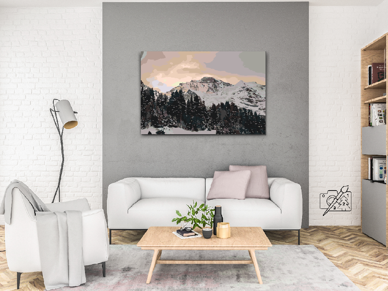 Paint by number - Schweiziske Alper Jungfrau