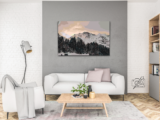 Paint by number - Schweiziske Alper Jungfrau