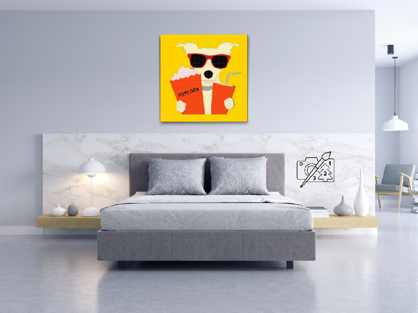 Diamond Paint - Popcorn Dog