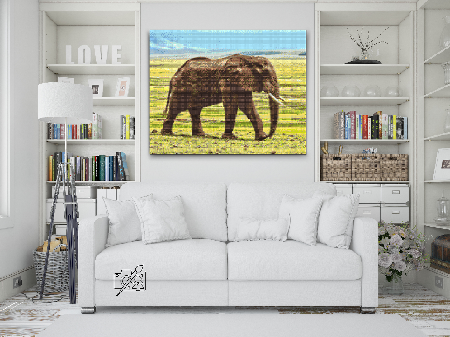Diamond Paint - Safari-elefant