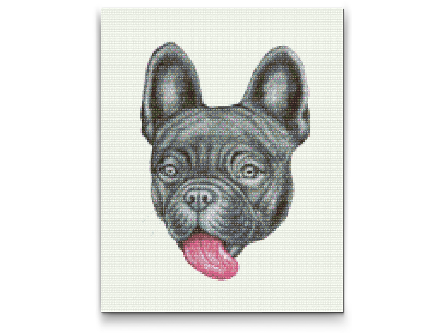 Diamond Paint - Bulldog med tunge ude