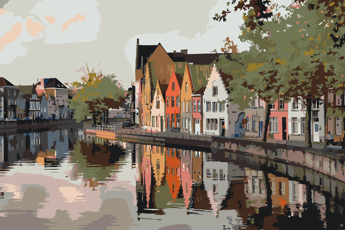 Paint by number - Brugge, Belgien