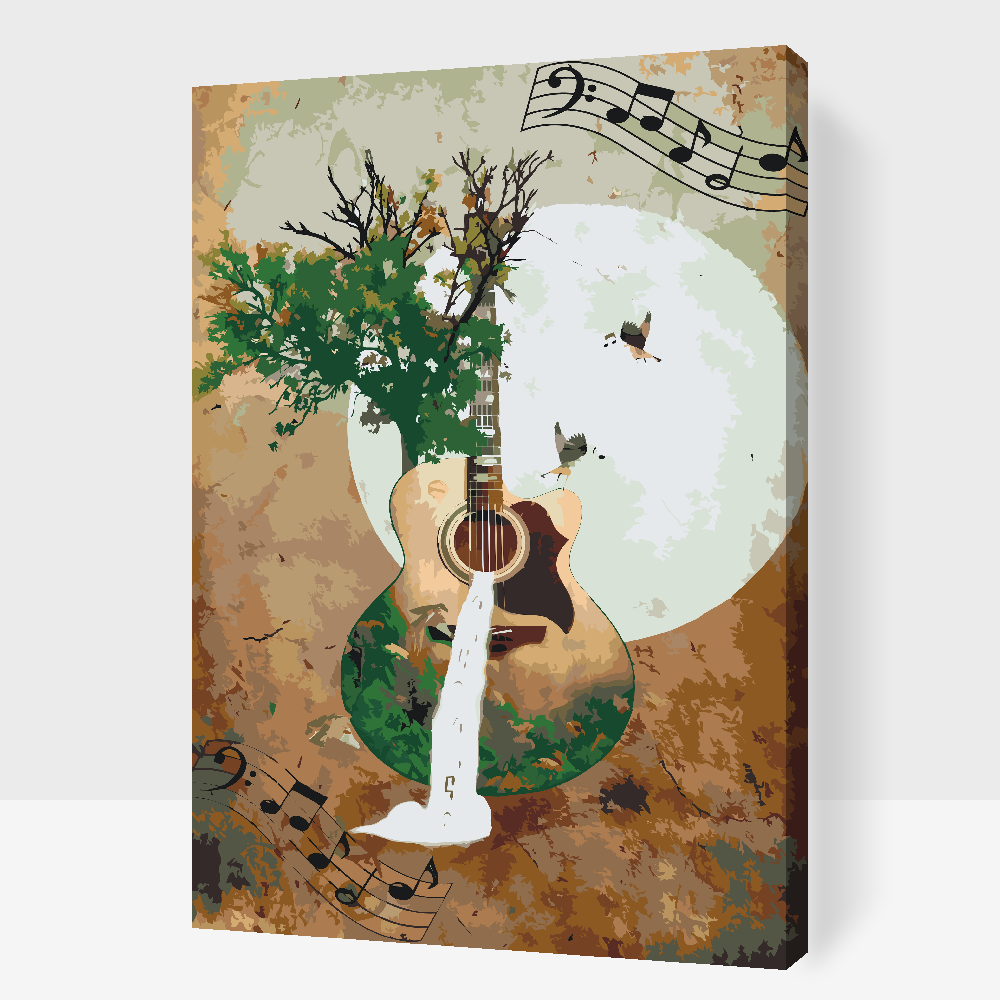 Paint by number - Naturguitar