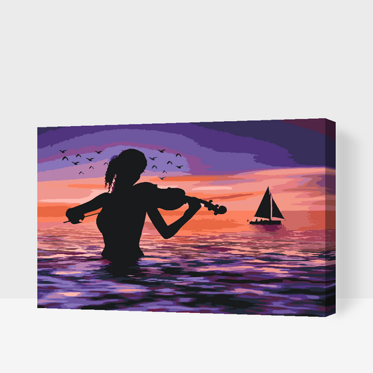 Paint by number - Violinist i havet