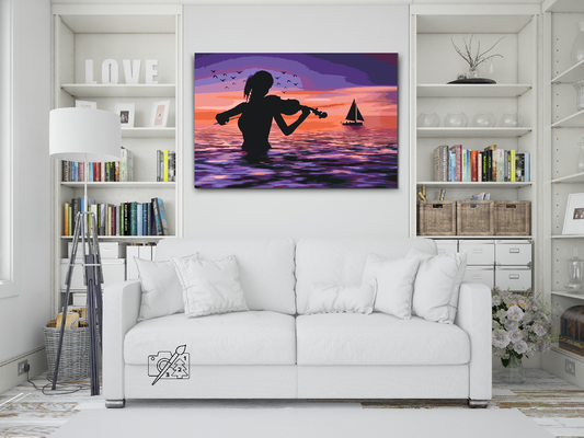 Paint by number - Violinist i havet