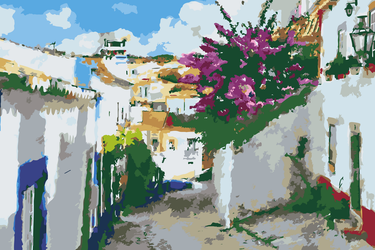 Paint by number - Old City Alley