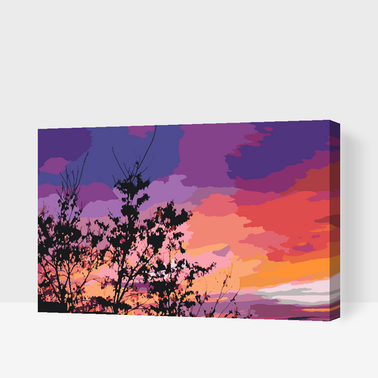 Paint by number - Farverig himmel