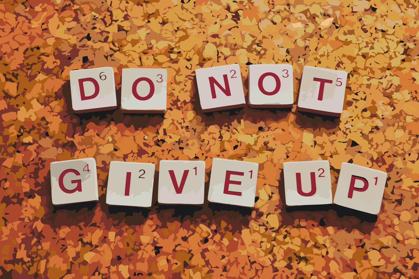 Paint by number - Giv ikke op