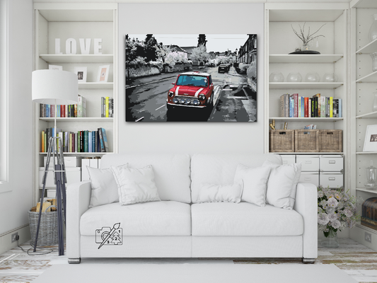 Paint by number - Minicooper på vejen