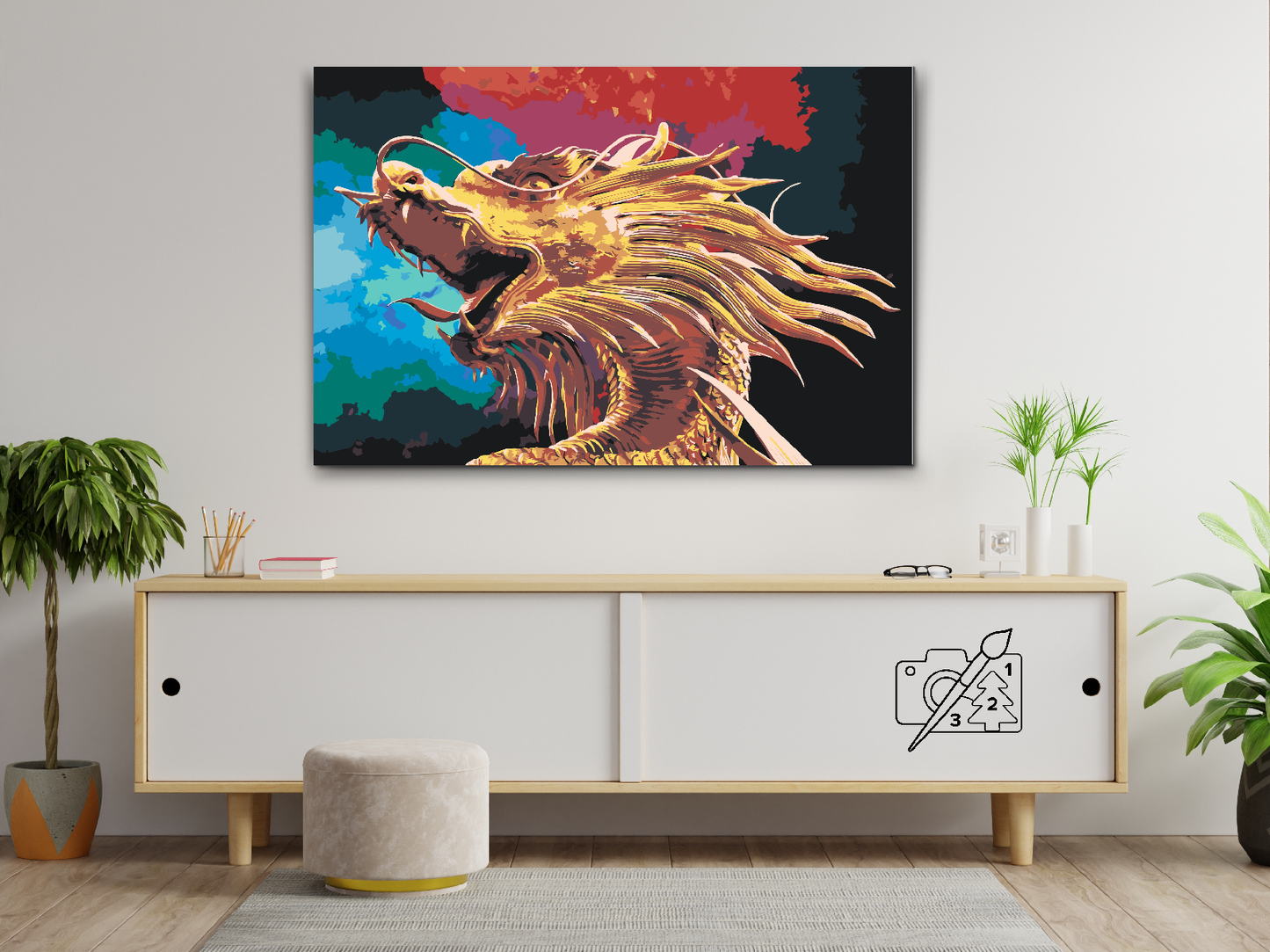 Paint by number - Den Gyldne Drage