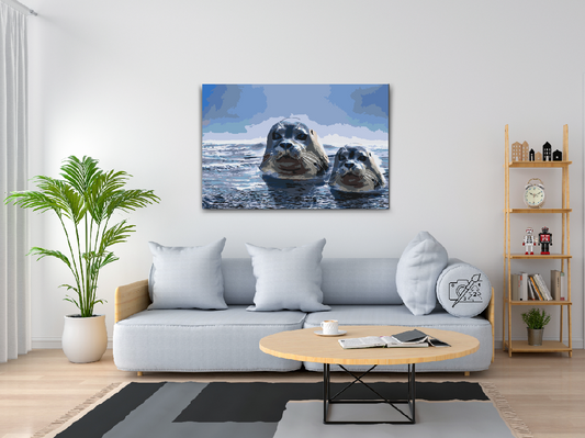 Paint by number - Sæler på jagt