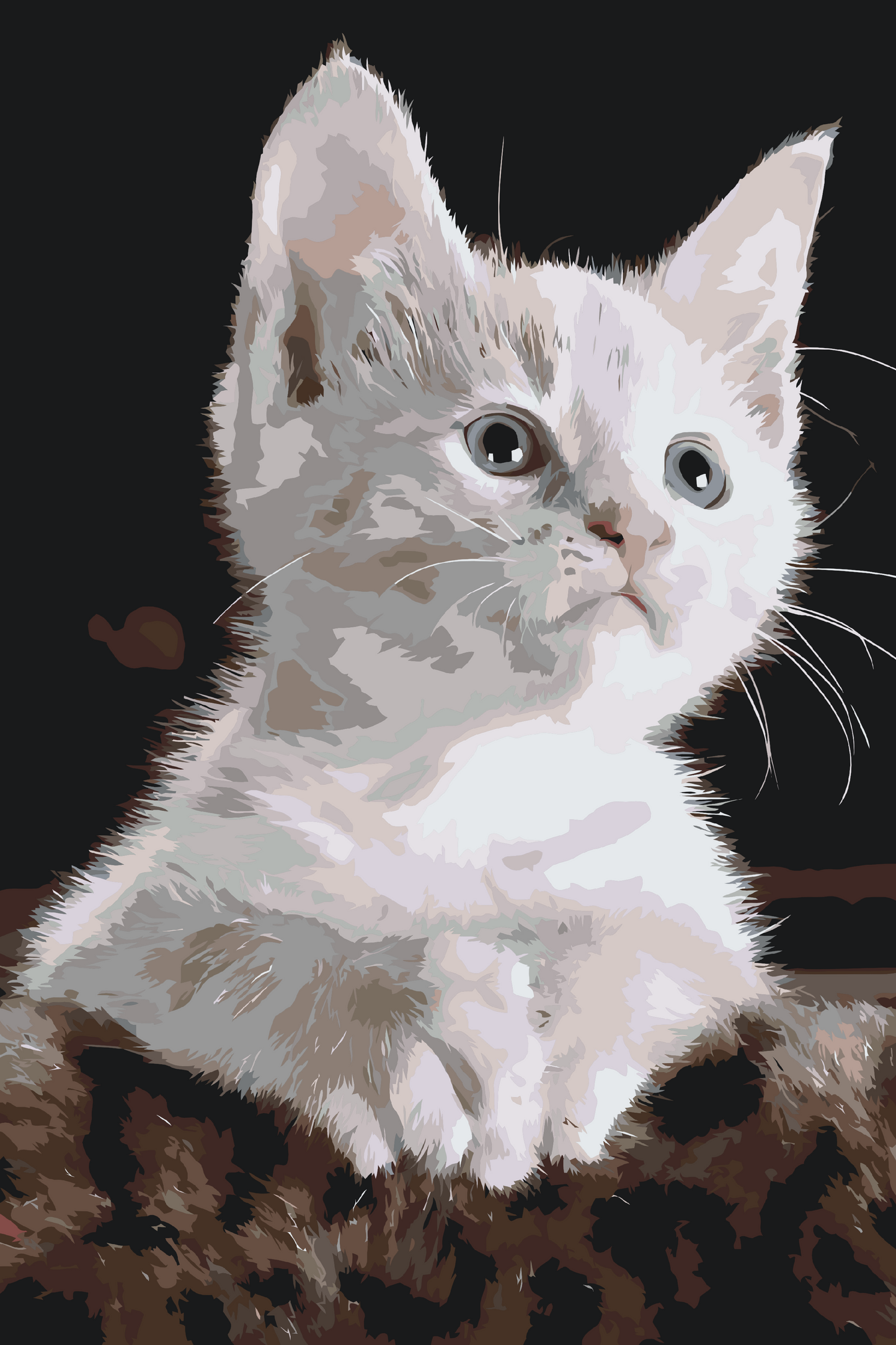 Paint by number - Hvid Kat
