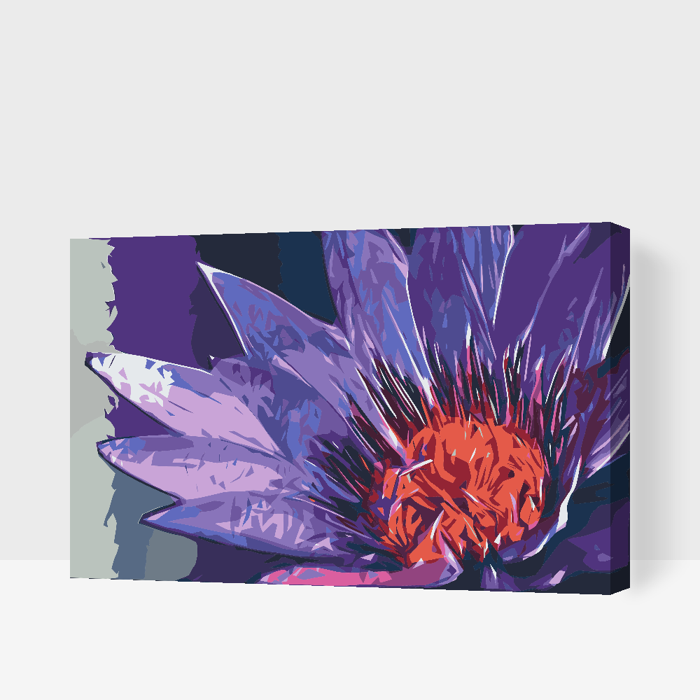 Paint by number - Malet blomst